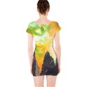 Forest Trees Nature Wood Green Short Sleeve Bodycon Dress View2