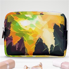 Forest Trees Nature Wood Green Make Up Pouch (medium)