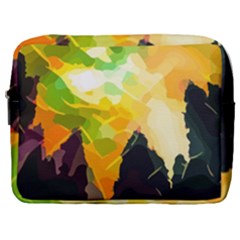 Forest Trees Nature Wood Green Make Up Pouch (large) by Pakrebo