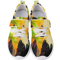 Forest Trees Nature Wood Green Men s Velcro Strap Shoes