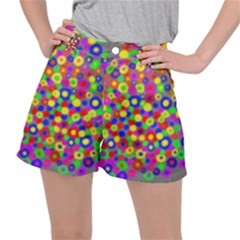 Neon Dots Stretch Ripstop Shorts