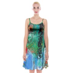 Garden 2 Spaghetti Strap Velvet Dress