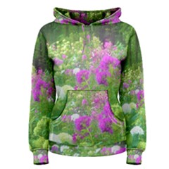 Annabella Hydrangeas And Purple Garden Landscape Women s Pullover Hoodie