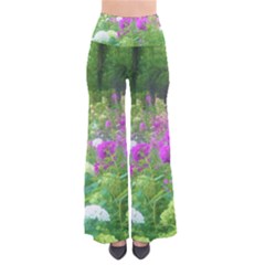 Annabella Hydrangeas And Purple Garden Landscape So Vintage Palazzo Pants by myrubiogarden