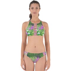 Annabella Hydrangeas And Purple Garden Landscape Perfectly Cut Out Bikini Set by myrubiogarden