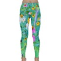 White And Purple Coneflowers And Yellow Rudbeckia Classic Yoga Leggings View1