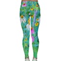 White And Purple Coneflowers And Yellow Rudbeckia Classic Yoga Leggings View2