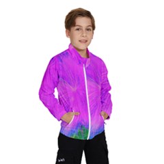 Psychedelic Purple Garden Milkweed Flower Windbreaker (kids)