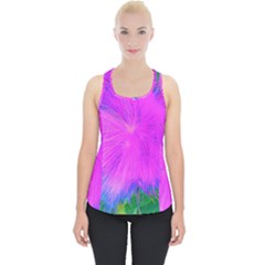 Psychedelic Purple Garden Milkweed Flower Piece Up Tank Top by myrubiogarden