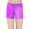 Psychedelic Purple Garden Milkweed Flower Kids  Sports Shorts View1