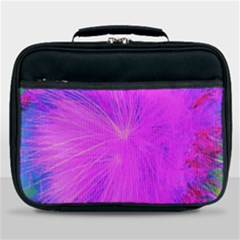 Psychedelic Purple Garden Milkweed Flower Lunch Bag by myrubiogarden