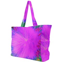 Psychedelic Purple Garden Milkweed Flower Simple Shoulder Bag