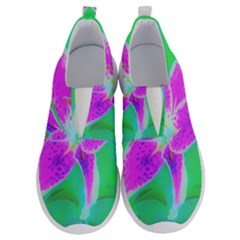 Hot Pink Stargazer Lily On Turquoise Blue And Green No Lace Lightweight Shoes by myrubiogarden