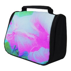 Abstract Pink Hibiscus Bloom With Flower Power Full Print Travel Pouch (small)