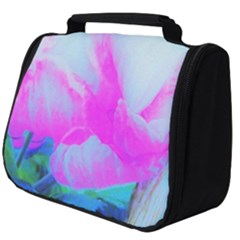 Abstract Pink Hibiscus Bloom With Flower Power Full Print Travel Pouch (big)