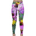 Yellow Flowers In The Purple Coneflower Garden Classic Yoga Leggings View1