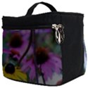 Yellow Flowers In The Purple Coneflower Garden Make Up Travel Bag (Big) View2