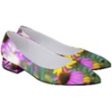 Yellow Flowers In The Purple Coneflower Garden Women s Low Heels View3