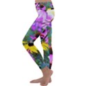 Yellow Flowers In The Purple Coneflower Garden Kids  Lightweight Velour Classic Yoga Leggings View2