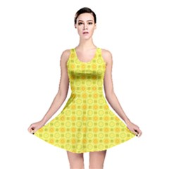 Traditional Patterns Chrysanthemum Reversible Skater Dress by Pakrebo