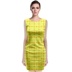 Traditional Patterns Chrysanthemum Classic Sleeveless Midi Dress by Pakrebo