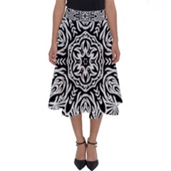 Pattern Star Design Texture Perfect Length Midi Skirt by Pakrebo