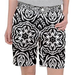 Pattern Star Design Texture Pocket Shorts