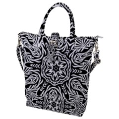 Pattern Star Design Texture Buckle Top Tote Bag by Pakrebo