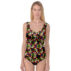 Graphic Pattern Rubiks Cube Cube Princess Tank Leotard  by Pakrebo