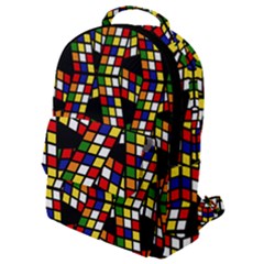 Graphic Pattern Rubiks Cube Cube Flap Pocket Backpack (small)