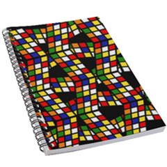 Graphic Pattern Rubiks Cube Cube 5 5  X 8 5  Notebook