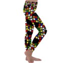 Graphic Pattern Rubiks Cube Cube Kids  Lightweight Velour Classic Yoga Leggings View3