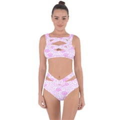 Peony Asia Spring Flowers Natural Bandaged Up Bikini Set  by Pakrebo