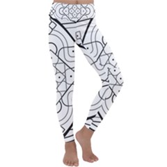 Mandala Drawing Dyes Page Kids  Lightweight Velour Classic Yoga Leggings