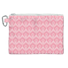 Damask Floral Design Seamless Canvas Cosmetic Bag (xl) by Pakrebo