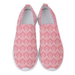 Damask Floral Design Seamless Women s Slip On Sneakers