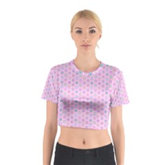 A Hexagonal Pattern Cotton Crop Top by Pakrebo