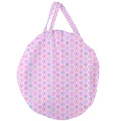 A Hexagonal Pattern Giant Round Zipper Tote by Pakrebo