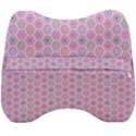 A Hexagonal Pattern Velour Head Support Cushion View2