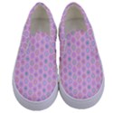 A Hexagonal Pattern Kids  Canvas Slip Ons View1