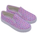 A Hexagonal Pattern Kids  Canvas Slip Ons View3