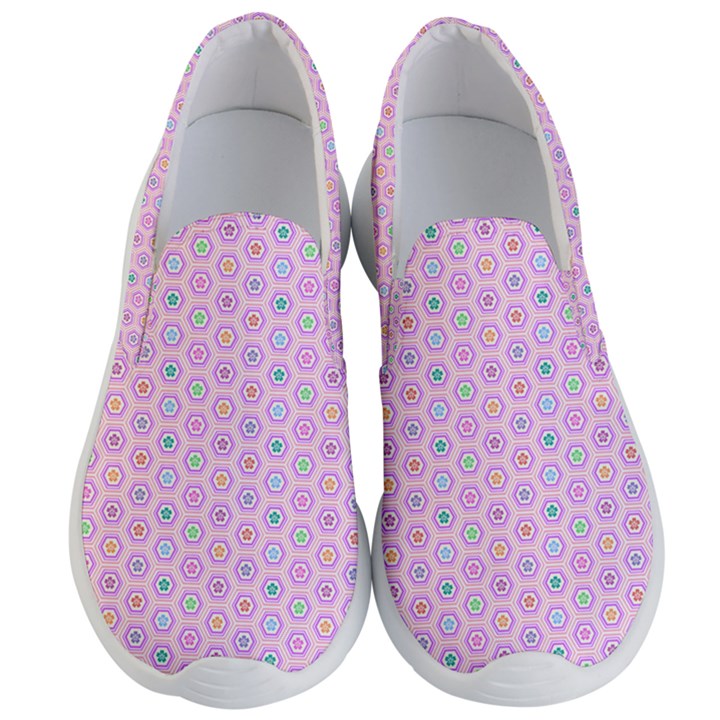 A Hexagonal Pattern Men s Lightweight Slip Ons