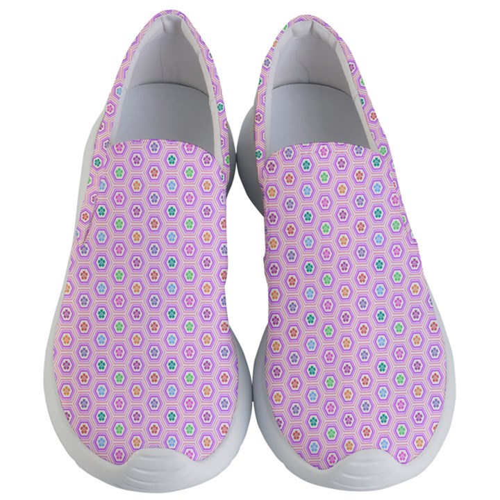 A Hexagonal Pattern Women s Lightweight Slip Ons