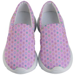 A Hexagonal Pattern Kids  Lightweight Slip Ons by Pakrebo