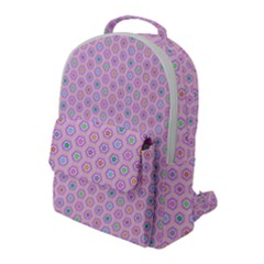 A Hexagonal Pattern Flap Pocket Backpack (large) by Pakrebo