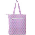 A Hexagonal Pattern Double Zip Up Tote Bag View2