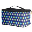 Deep Blue Hemp Pattern Flowers Cosmetic Storage View3