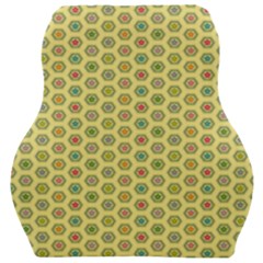 A Hexagonal Pattern Car Seat Velour Cushion  by Pakrebo