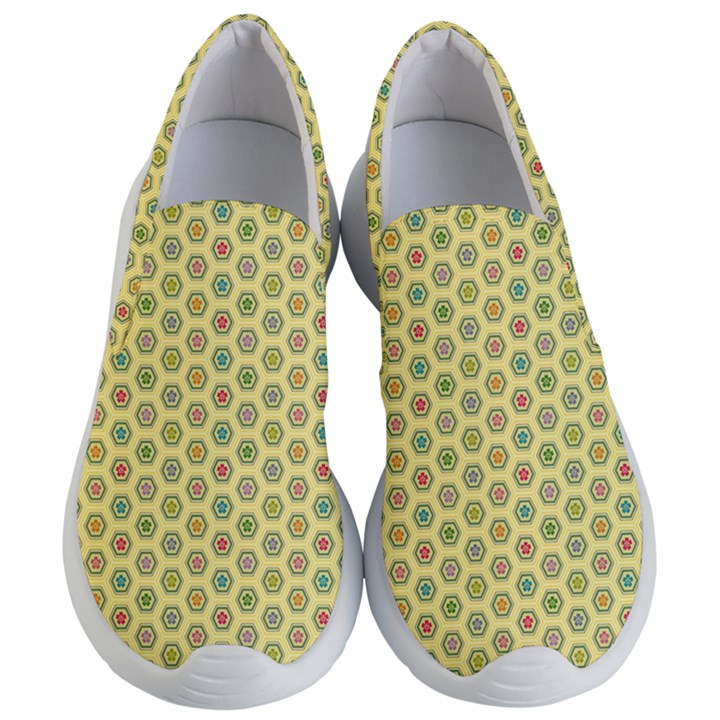 A Hexagonal Pattern Women s Lightweight Slip Ons