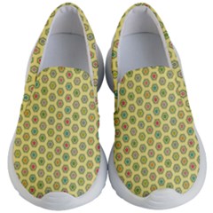 A Hexagonal Pattern Kids  Lightweight Slip Ons by Pakrebo